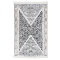 Rug Black and Grey 80x150 cm Cotton