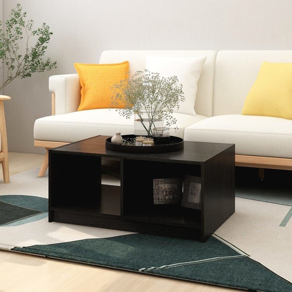 Coffee Table Grey 75x50x33.5 cm Solid Pinewood