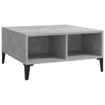 Couchtisch Hochglanz-Grau 60x60x30 cm Holzwerkstoff