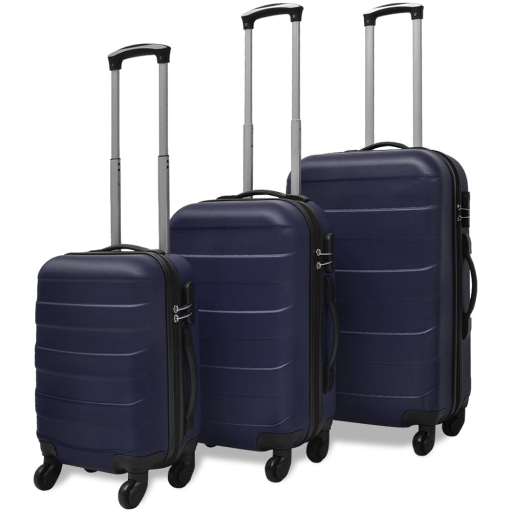 Three Piece Hardcase Trolley Set Red 45.5/55/66 cm