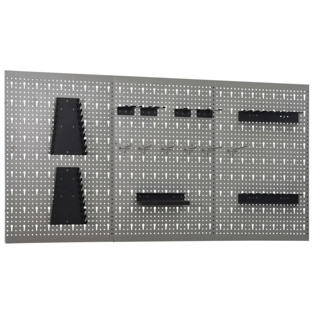 Wall-mounted Peg Boards 4 pcs 40x58 cm Steel