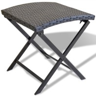 Folding Stool Poly Rattan...