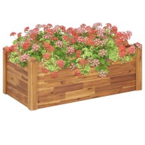 2-Tier Garden Planter 160x75x84 cm Solid Acacia Wood