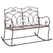 Garden Bench 104 cm Iron Antique White