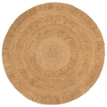 Teppich Jute Handgeflochten 120 cm Rund