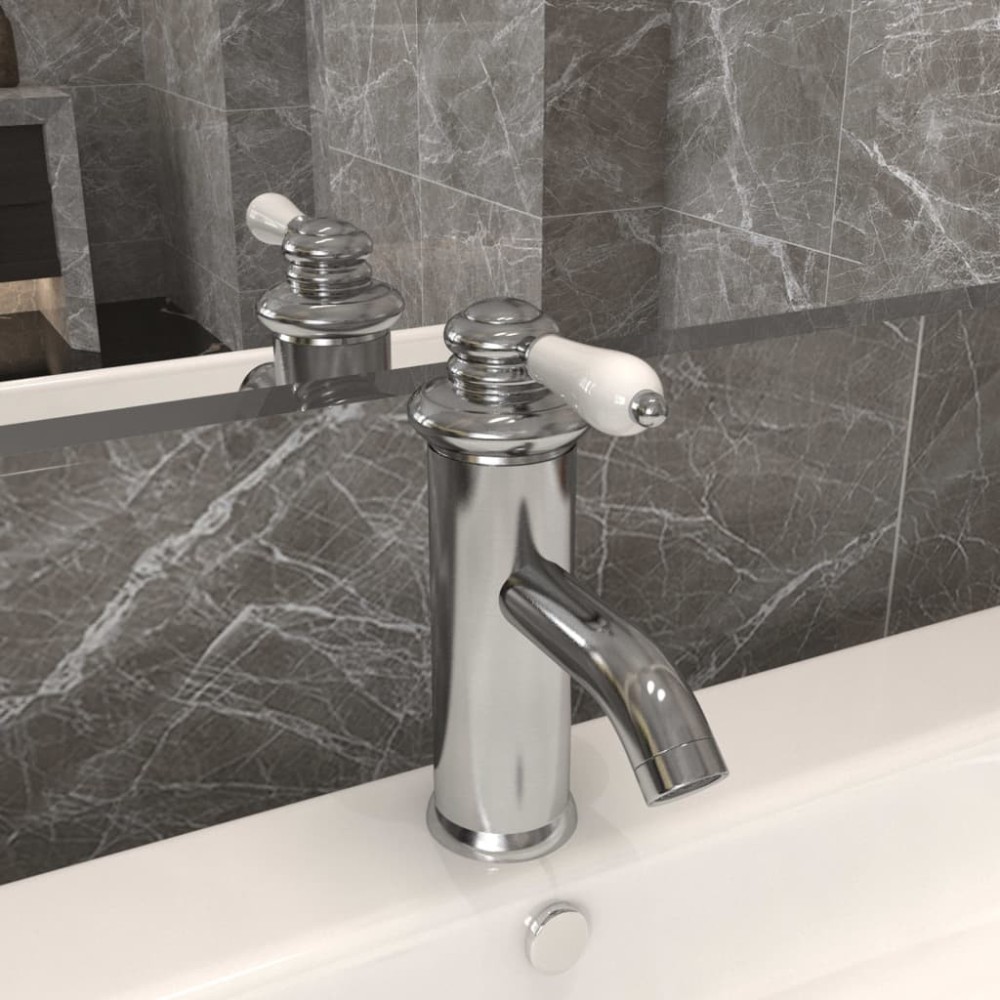 Bathroom Basin Faucet Chromed Finish 130x180 mm