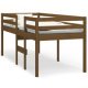 High Sleeper Bed 75x190 cm Small Single Solid Wood Pine