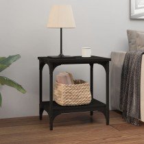 Side Table Smoked Oak 40x30x42 cm Engineered Wood