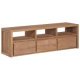TV Cabinet Solid Teak Wood with Natural Finish 120x30x40 cm