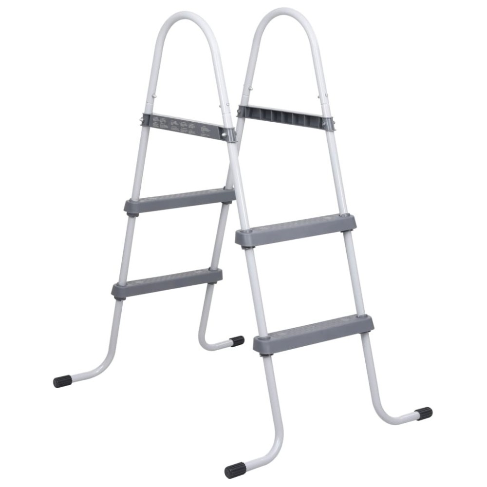 Pool Ladder Grey 84 cm Steel