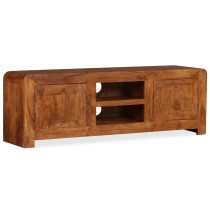 TV Cabinet Solid Wood with Honey Finish 120x30x40 cm