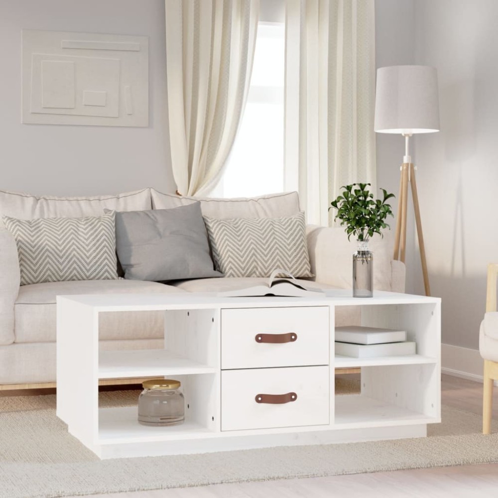 Coffee Table Honey Brown 100x50x41 cm Solid Wood Pine