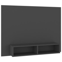 Wall TV Cabinet High Gloss Black 120x23.5x90 cm Engineered Wood