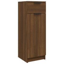 Bathroom Cabinet Brown Oak 32x34x90 cm Engineered Wood