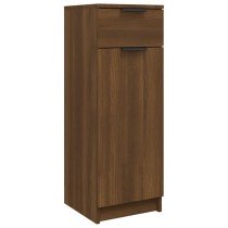 Badschrank Hochglanz-Weiß 32x34x90 cm Holzwerkstoff