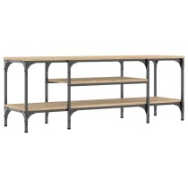 TV-Schrank Räuchereiche 100x35x45 cm Holzwerkstoff & Eisen