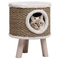 Cat House with Wooden Legs...