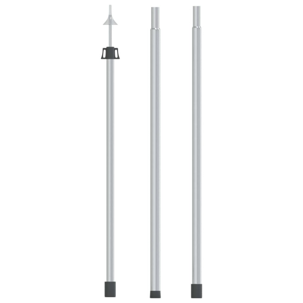 Telescopic Tarp Poles with Length of 102-260 cm 2 pcs Aluminum