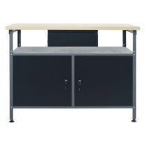 Workbench Black 120x60x85 cm Steel