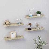 Wall Shelves 2 pcs Concrete Grey 40x9x3 cm