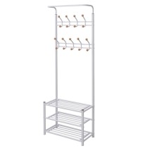 Clothes Rack with Shoe Storage 68x32x182.5 cm Black