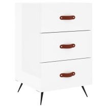 Bedside Cabinet High Gloss White 40x40x66 cm Engineered Wood