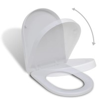 Soft-close Toilet Seat White Oval