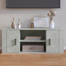 TV Cabinet Smoked Oak 100x35x40 cm Engineered Wood