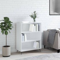 Bookcase White 69.5x32.5x90 cm Engineered Wood