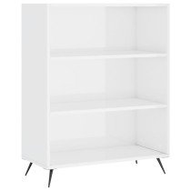 Bookcase White 69.5x32.5x90 cm Engineered Wood