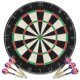 Professionelles Dartboard Sisal mit 6 Darts und Surround