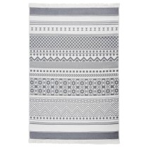 Rug Grey and White 120x180 cm Cotton