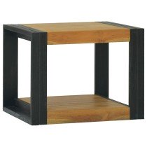 Wand-Badregal 110x45x35 cm Massivholz Teak
