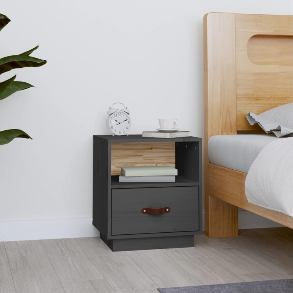 Bedside Cabinets 2 pcs White 40x34x45 cm Solid Wood Pine