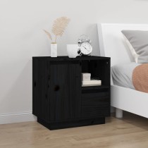 Bedside Cabinets 2 pcs Grey 50x34x50 cm Solid Wood Pine