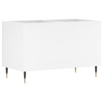 Record Cabinet White 74.5x38x48 cm Engineered Wood