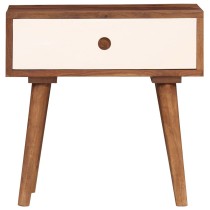 Bedside Table Solid Sheesham Wood 45x30x45 cm