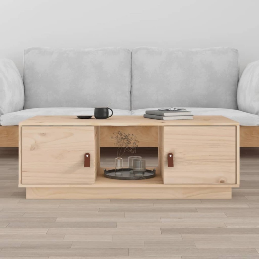 Couchtisch Honigbraun 100x50x35 cm Massivholz Kiefer