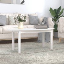 Coffee Table Grey 110x55x45 cm Solid Wood Pine