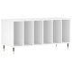 Record Cabinet White 100x38x48 cm Engineered Wood