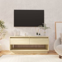 TV-Schrank Hochglanz-Weiß 102x41x44 cm Holzwerkstoff