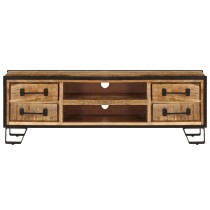 TV Cabinet with Drawers 120x30x40 cm Solid Mango Wood