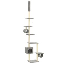Katzen-Kratzbaum mit Sisal-Kratzsäulen 260 cm Beige