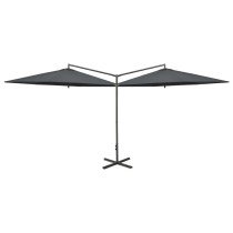 Double Parasol with Steel Pole Sand 600 cm