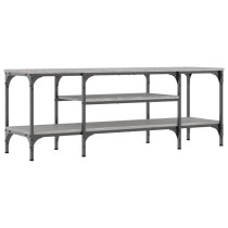 TV-Schrank Räuchereiche 100x35x45 cm Holzwerkstoff & Eisen