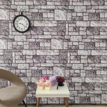 3D-Wandpaneele 10 Stk. Dunkelbraun & Grau Backstein-Optik EPS