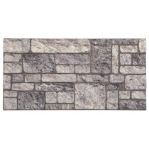 3D-Wandpaneele 10 Stk. Dunkelbraun & Grau Backstein-Optik EPS