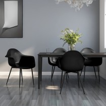 Dining Chairs 4 pcs Grey PP