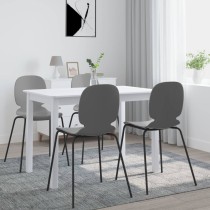 Esstisch Schwarz 114x71x75 cm Gummiholz Massiv