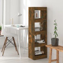 Book Cabinet/Room Divider Brown Oak 40x30x135 cm
